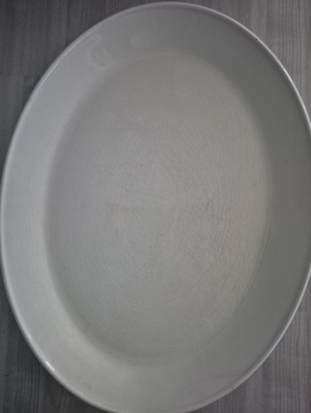 Johnson Brothers Iron Stone Off-White Oval Serving Platter